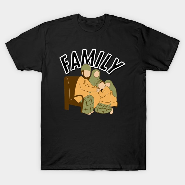 MUSLIM FAMILY T-Shirt by Kittoable